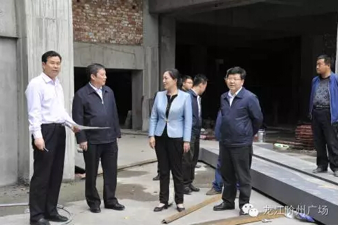 市長(zhǎng)陳青，副市長(zhǎng)王月成陪同省電力投資集團(tuán)公司總經(jīng)理李輝一行深入階州廣場(chǎng)視察