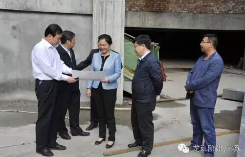 市長(zhǎng)陳青，副市長(zhǎng)王月成陪同省電力投資集團(tuán)公司總經(jīng)理李輝一行深入階州廣場(chǎng)視察