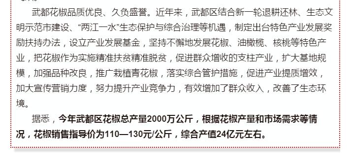 5.28億！一場(chǎng)盛會(huì)，武都花椒“火”了
