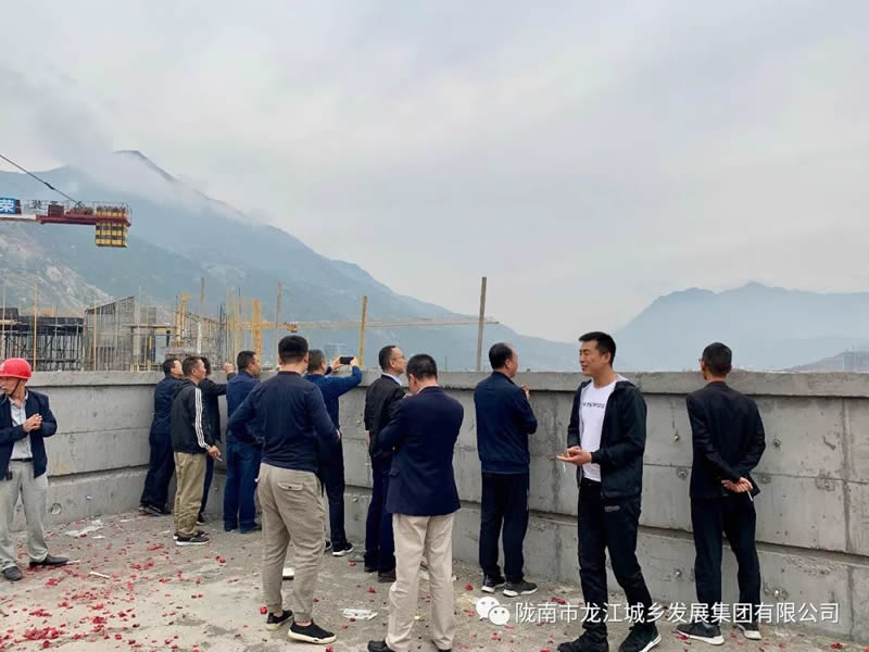 匠心傾注、喜封金頂——龍江?雙子座商住小區(qū)主體順利封頂