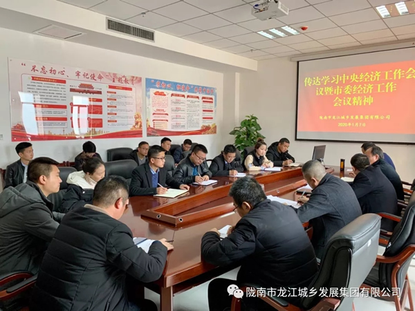 市龍江集團傳達(dá)學(xué)習(xí)市委四屆十次全會暨市委經(jīng)濟工作會議精神